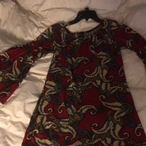 Multi colored tunic size 7